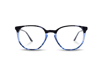 Forma de gafas de polígono con monturas de gafas de acetato de carey