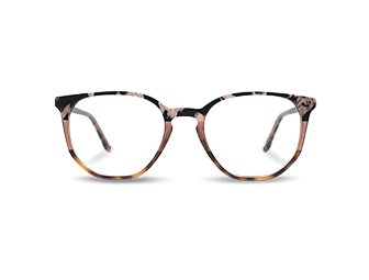 Многоъгълна форма на очила с рамка за очила от черупка на костенурка