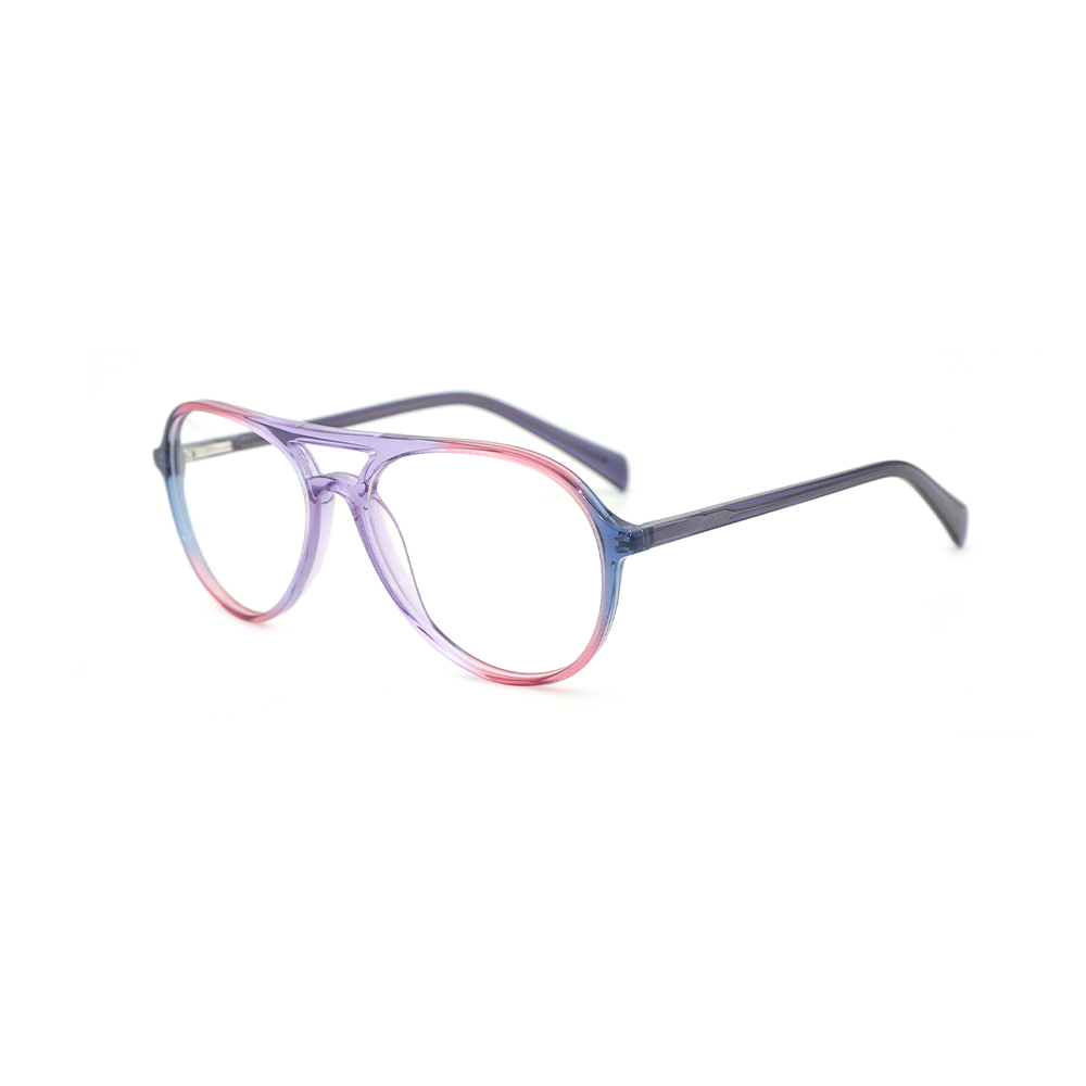 2022-es új dizájnú acetát női klasszikus pilóta alakú szemüveg