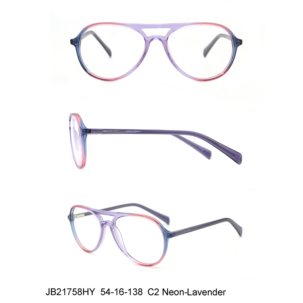 2022 Neue Design-Acetat-Damenbrillen in klassischer Pilotenform