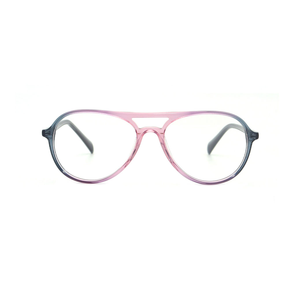 2022 Neue Design-Acetat-Damenbrille in klassischer Pilotenform. Ausgewähltes Bild