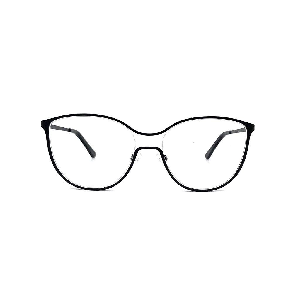 Women Optical Cat Eye Shape Hollow Bridge Fashion Metal Eyeglasses