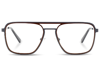 Men's retro square optical glasses