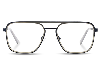Retro fyrkantiga optiska glasögon för män