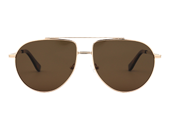 Modern aviator metal unisex sunglasses