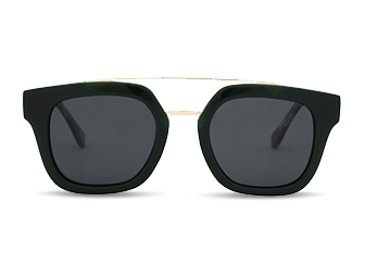 Boldly fashion double bridge acetate sunglasses