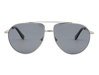 Kacamata hitam unisex metal aviator modern