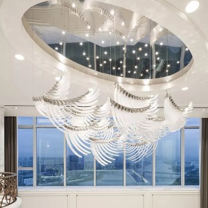 Europe style for Big Chandelier Lighting Luxury Square - HITECDAD Angel Wings Luxury Custom-made Chandelier – Hitecdad