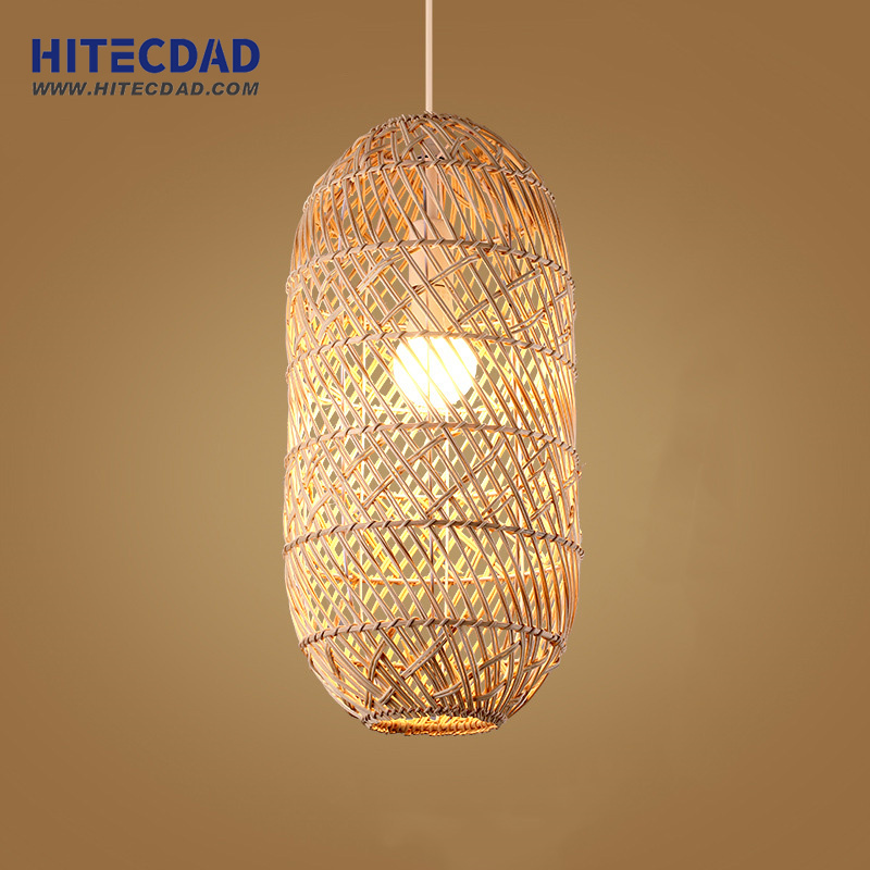 Creative vintage restaurant handmade bamboo chandelier