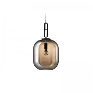OEM Customized Modern Bedroom Light - Modern Indoor Hanging Lamps Smoke Grey Glass Pendant Light For Hotel – Hitecdad