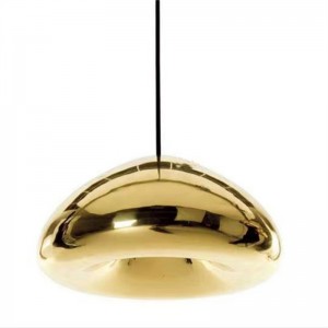 Best Price on Chrome Color Glass Floor Light - Creative Brass Bowl Glass Mirror Pendant Lamp Modern Minimalist Electroplating Glass Chandeliers – Hitecdad