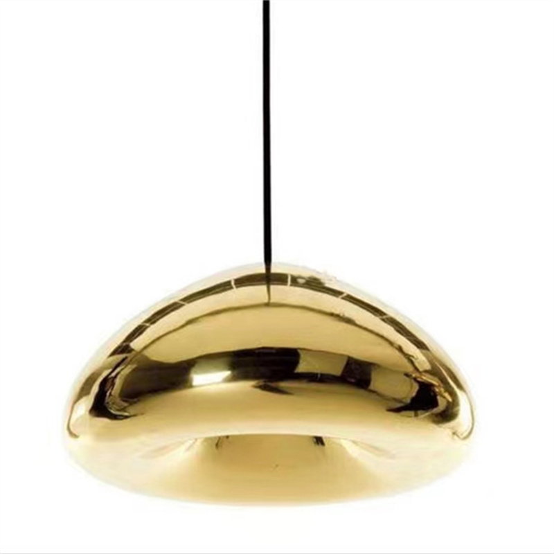 PriceList for Small Down Light - Creative Brass Bowl Glass Mirror Pendant Lamp Modern Minimalist Electroplating Glass Chandeliers – Hitecdad