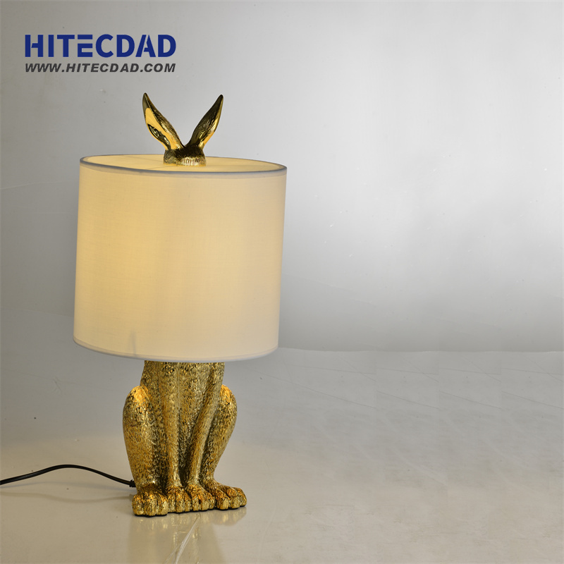 Nordic Rabbit Simple Bedside Table Lamp for Bedroom Living Room