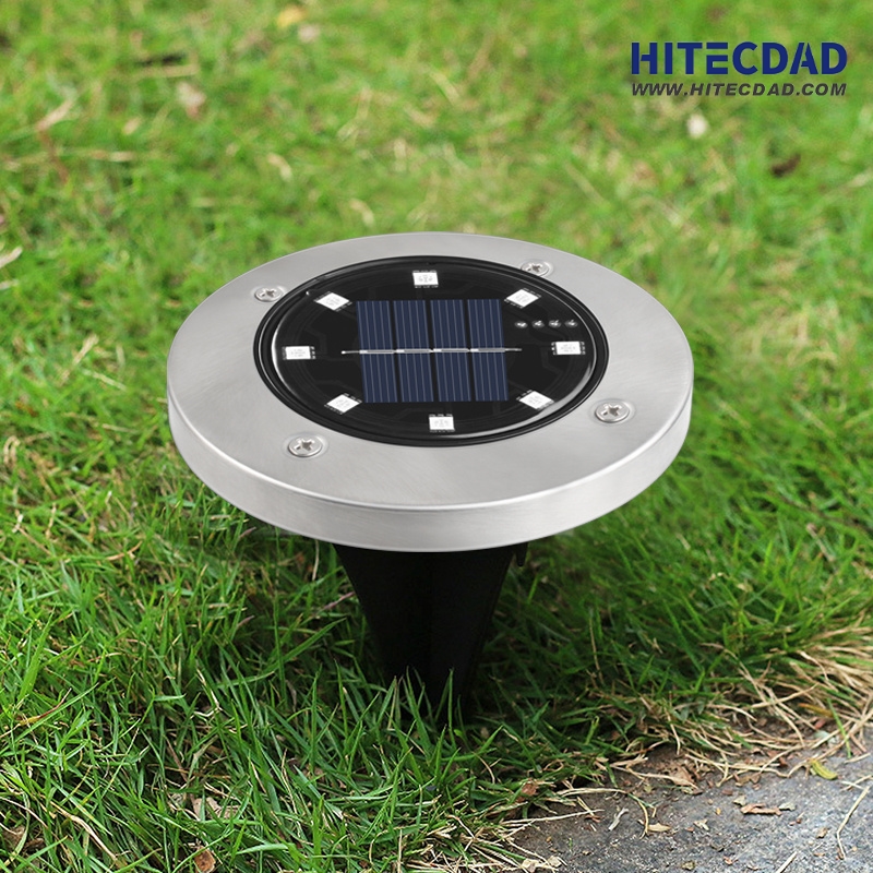 Solar LED stainless steel outdoor buried light