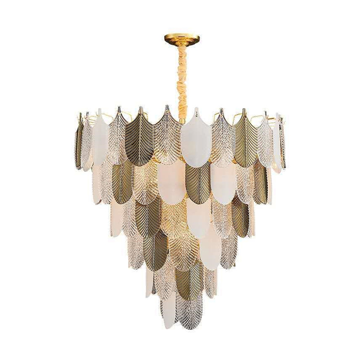 Nordic Postmodern Minimalist Light Luxury Chandelier Electroplating Design Crystal Lighting