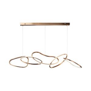 Factory source Luxury Chandelier Pendant Light - HITECDAD Modern Serial Shaped Loops Chandelier for Office Dining Room – Hitecdad