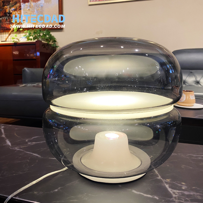 Simple shell high-end bedroom living room glass lamp