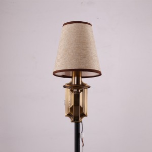 professional factory for Brass Table Light - HITECDAD American Style Antique Snake Arm Fabric Wall Lamp  – Hitecdad