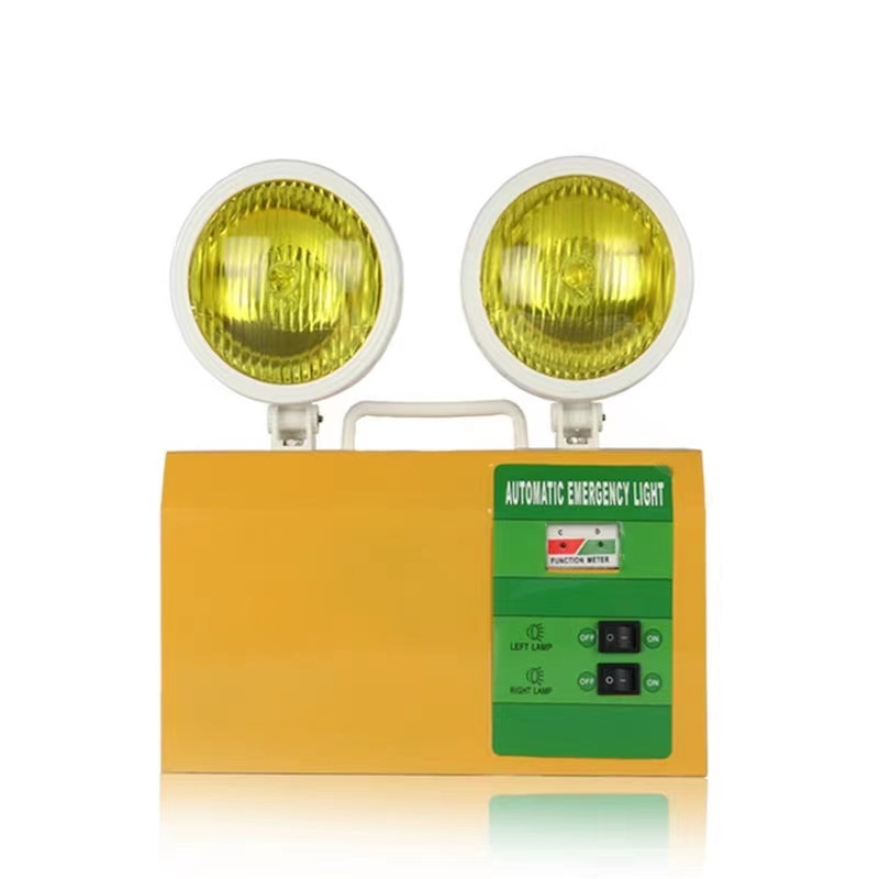 LED Rechargeable Two Heads Emergency Light Sign Lamp LED Emergency Lights with Battery Backup