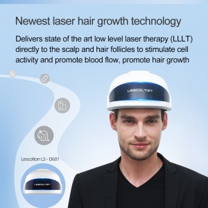 Sistem de creștere a părului cu laser Terapia cu lumină roșie Cap de creștere a părului