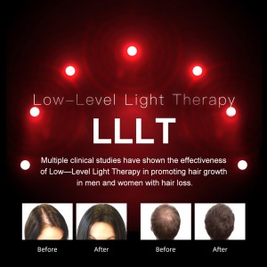 Лазерная система роста волос Терапия красным светом Колпачок для роста волос