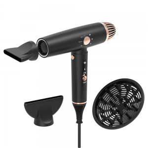 LS-082A Professional Brushless Hair Dryer Negative Ion Hot Cold Air Blow Dryer Intelligent BLDC Hairdryer 3 Speed ​​1600W