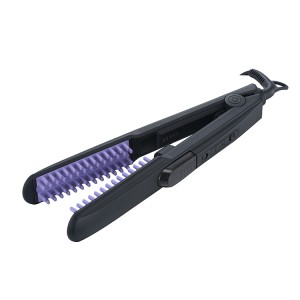 H1019 Gnàthaichte New Brand So-ghiùlain Mini Combs Hair Straightener Steam Comb Hair Straightener