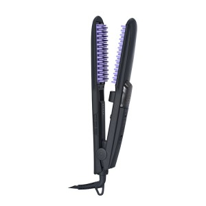 H1019 Xweserî Brand New Portable Mini Combs Hair Straightener Steam Comb Hair Straightener
