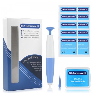 LS-D821 Wart Mole Skin Tag Removal Kit for Small to Medium Micro Skin Tag Remover Portable Manual Face Care 2 in 1 Skin Tag Remover