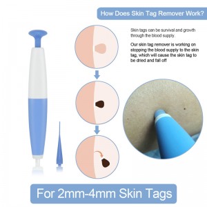 LS-D821 Wart Mole Skin Tag Removal Kit for Small to Medium Micro Skin Tag Remover Portable Manual Face Care 2 in 1 Skin Tag Remover