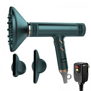 ເຄື່ອງເປົ່າຜົມຄວາມໄວສູງ LS-085B ຄົນອັບເດດ: High-end Home Portable Leafless Brushless Negative Ion Hair Dryer ສໍາລັບການແຫ້ງໄວ