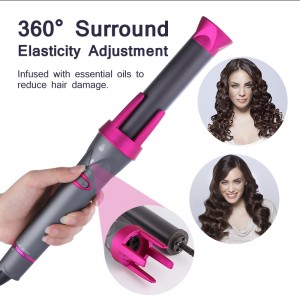 LS-H1093  3 in 1 Automatic Hair Curler Curling Wand Rollers with 3 Interchangeable Ceramic Barrels