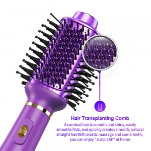 LS-H1061 One Step Hair Dryer Brush 4 in 1 Negative Ion Hair Straightener Kit Electric Hot Air Blow Dryer Brush Comb