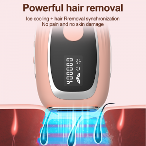 LS-T116 מכונה ניידת להסרת שיער קירור קרח חשמלי לשימוש ביתי הסרת שיער בלייזר Ipl ללא כאבים לצמיתות