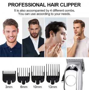 Máquina de corte de pelo eléctrica inalámbrica para hombres, maquinilla de afeitar para barba LW-680B, cortadora de pelo para peluquero