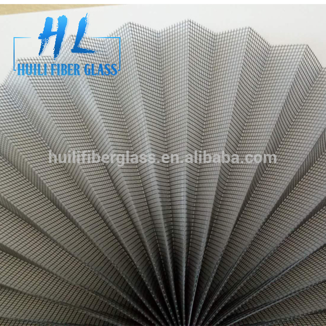 16mm folding height DIY PP material Polyester pleated insect door screen