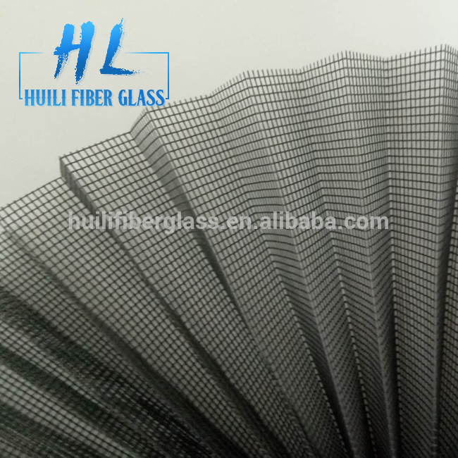 16mm Mosquito Waterproof Plisse Insect Screen/Polyester Pleated mesh/Folding Net