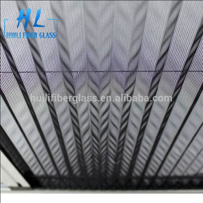 20mm polyester folded Mosquito Screen plisse insec mesh 85g/m2 grey color