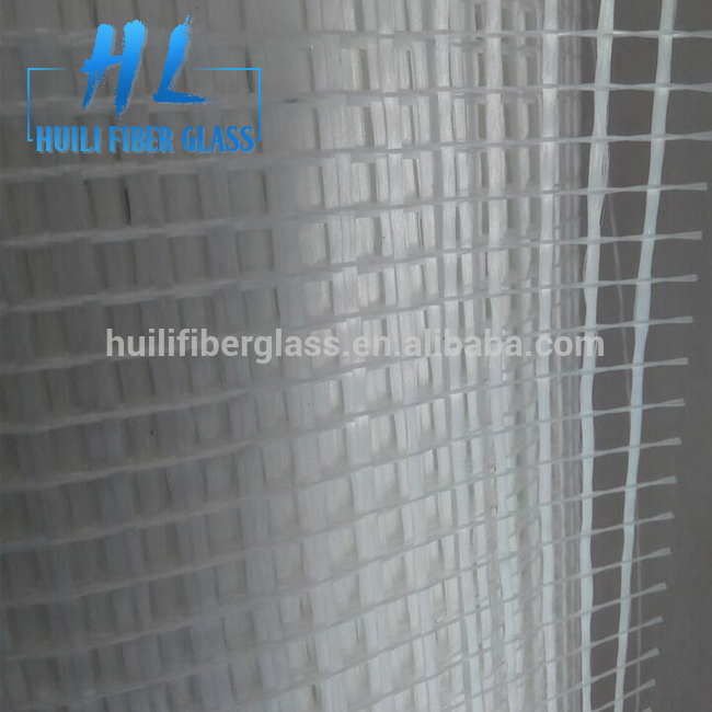 Manufacturing Companies for Fiberglass Stitch Chopped Strand Mat - 4x5mm white color 145g alkaline fiberglass mesh for stucco – Huili fiberglass