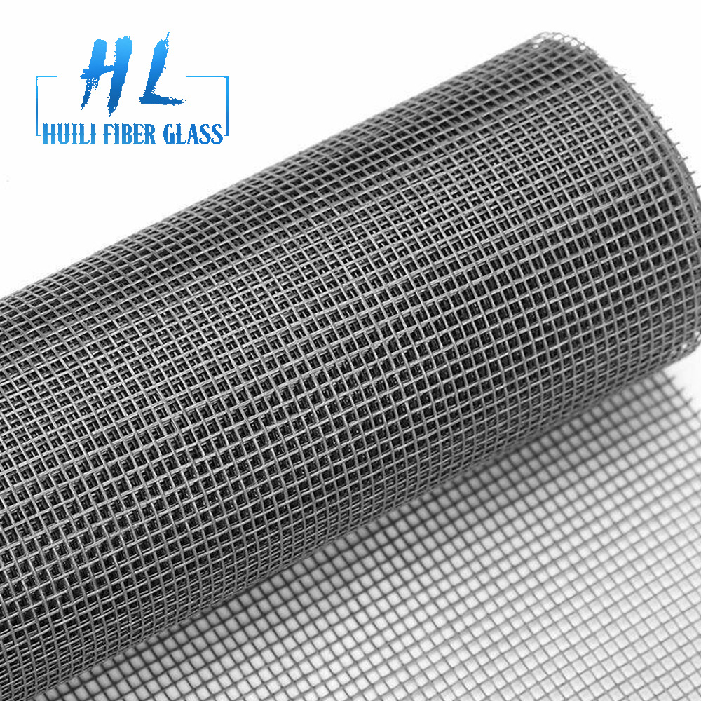 5ft x 100ft grey pvc coated fiberglass insect mosquito screen