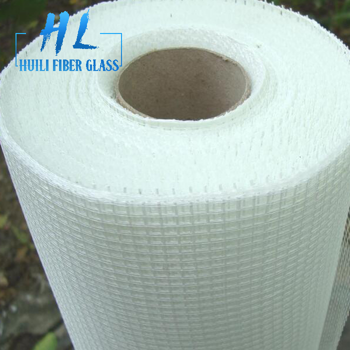 Malla de fibra de vidre blanca resistent als àlcalis 5×5 de 75 g