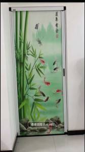 Polyester printed pleated mesh plisse insect screen for window screen and door