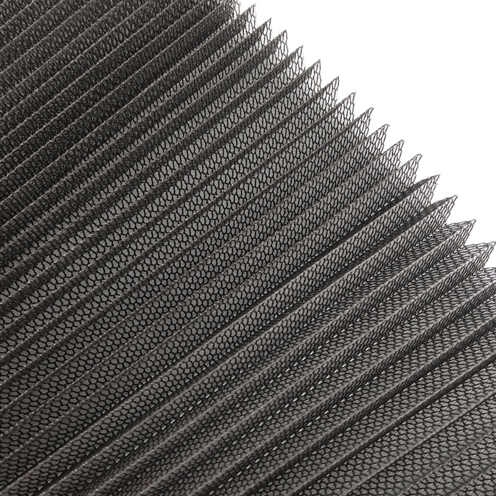 Chain link pleated mesh 1