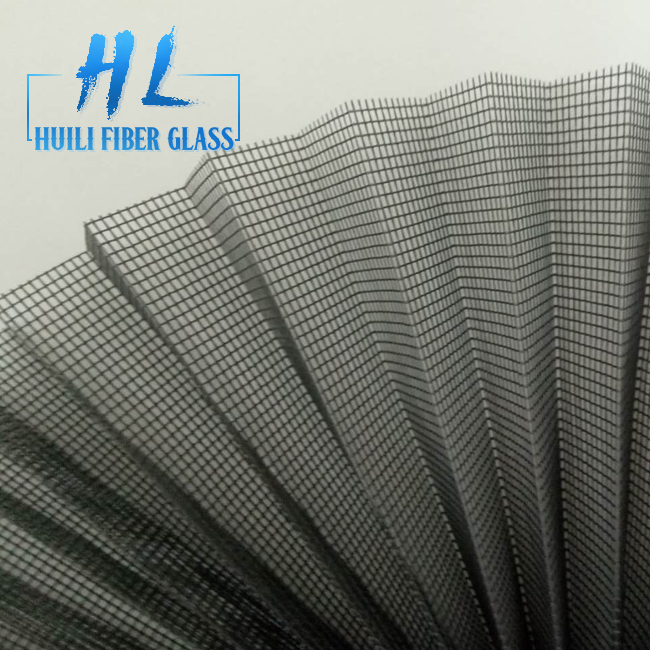 80 Gsm Polyester Pleated Mesh Folding Window Screen For Sliding Window And Doors