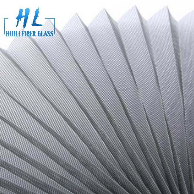 High Quality Polyester Plisse Screen Insect Proof Pleated Window Screen Featured Image