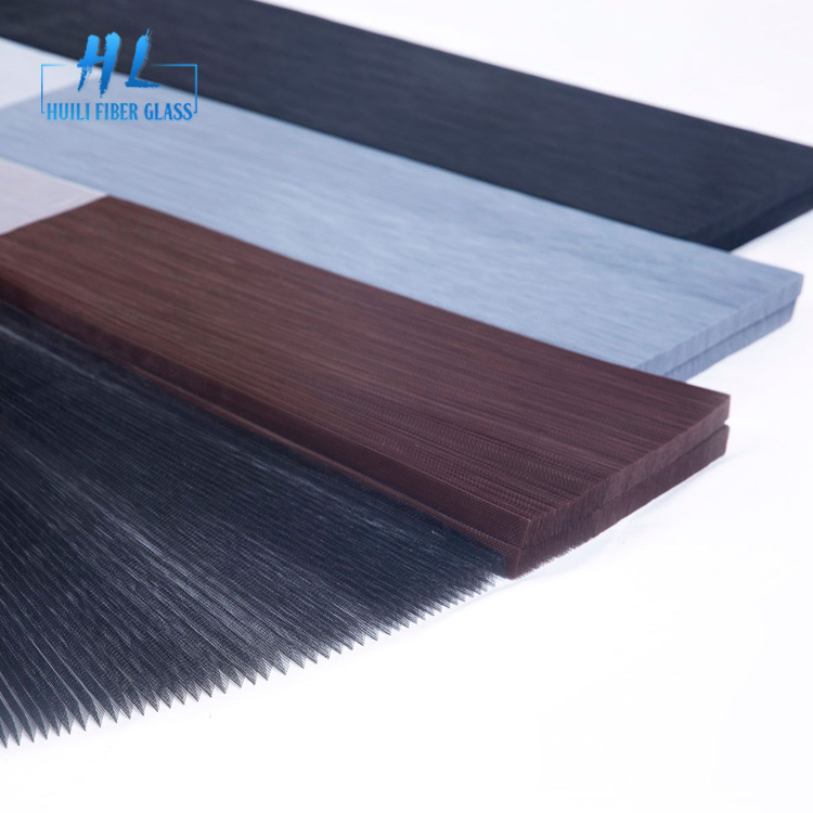 Black PP material pleated insect screen mesh
