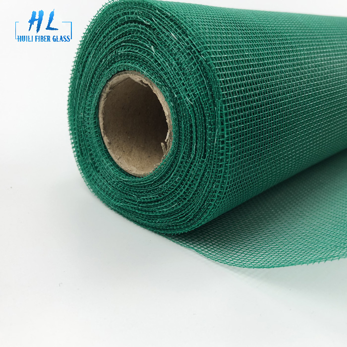 Green PVC Coated 18×16 Standard Fiberglass Insect Screen With 1.6m x 30m