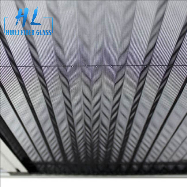 polyester and fiberglass pleated window screen, plisse insect screen