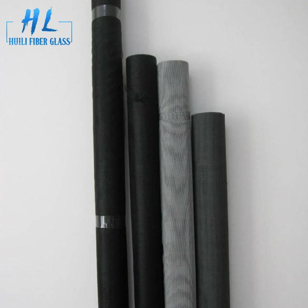 Direct Factory Anti Insect Black PVC Coated Fiberglass Mosquito Screen For Window and Door