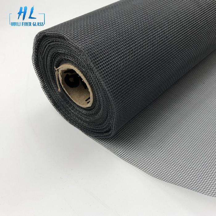 48" x 100' grey pvc coated fiberglass standard window screen for insect fly protection